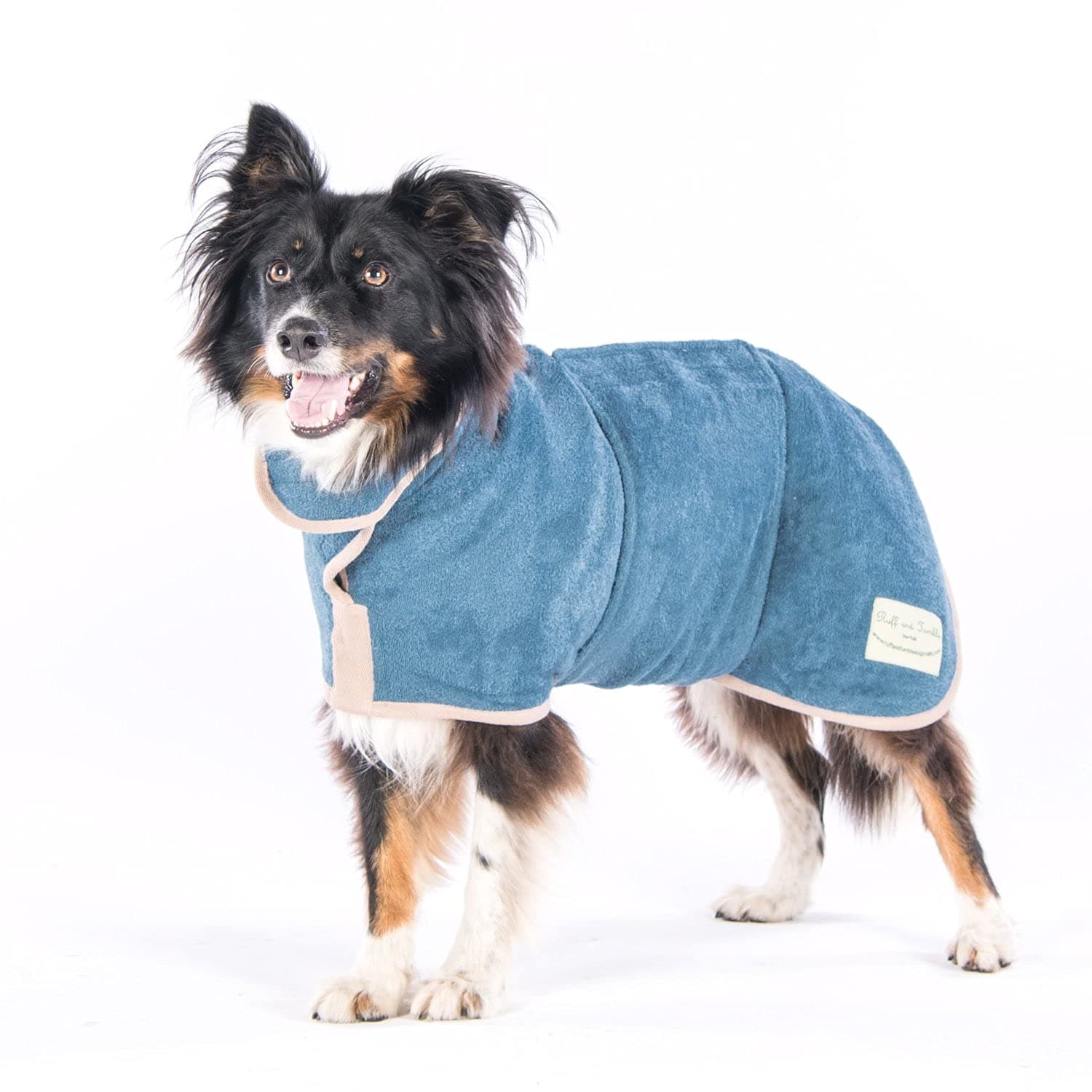Ruff and Tumble Dog Drying Coat (Classic Collection) | Fast-Drying Dog Towel Coat & Dog Dressing Gown with Hood