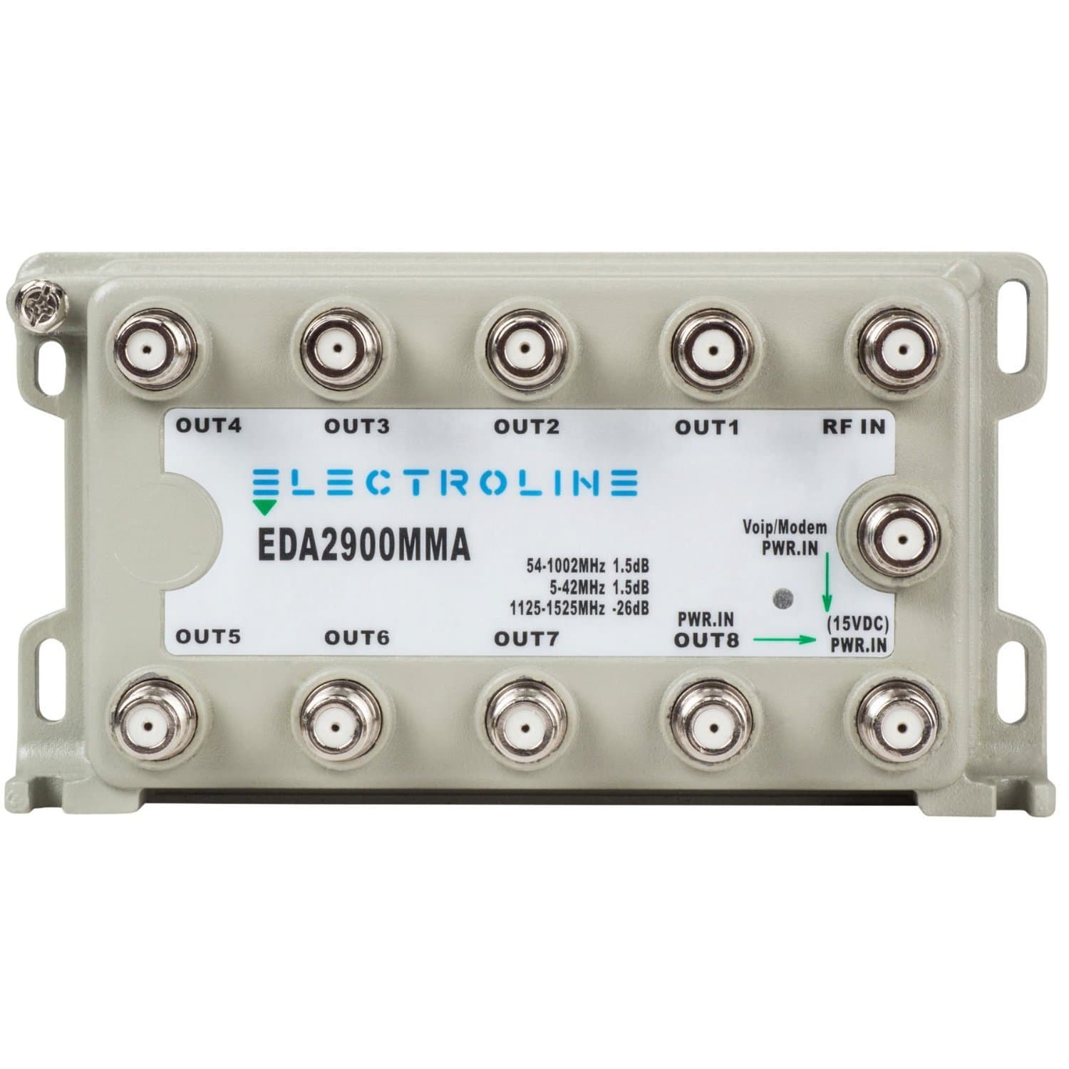 Electroline EDA2900MMA 8-port RF/CATV Distribution Amplifier