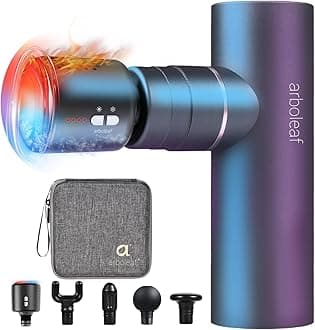 arboleaf Thermacool Massage Gun Deep Tissue with Heat and Cold Head, Full-Metal Electric Portable Hand Held Massager Gun for Back, Body Sore Muscles, Pain Relief
