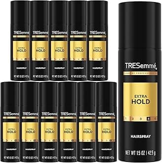 TRESemmé Travel Hairspray, Extra Hold, 6-Pack – Moisturizing Hair Spray, Anti-Humidity, Anti-Frizz Hair Products, 1.5 Oz Ea