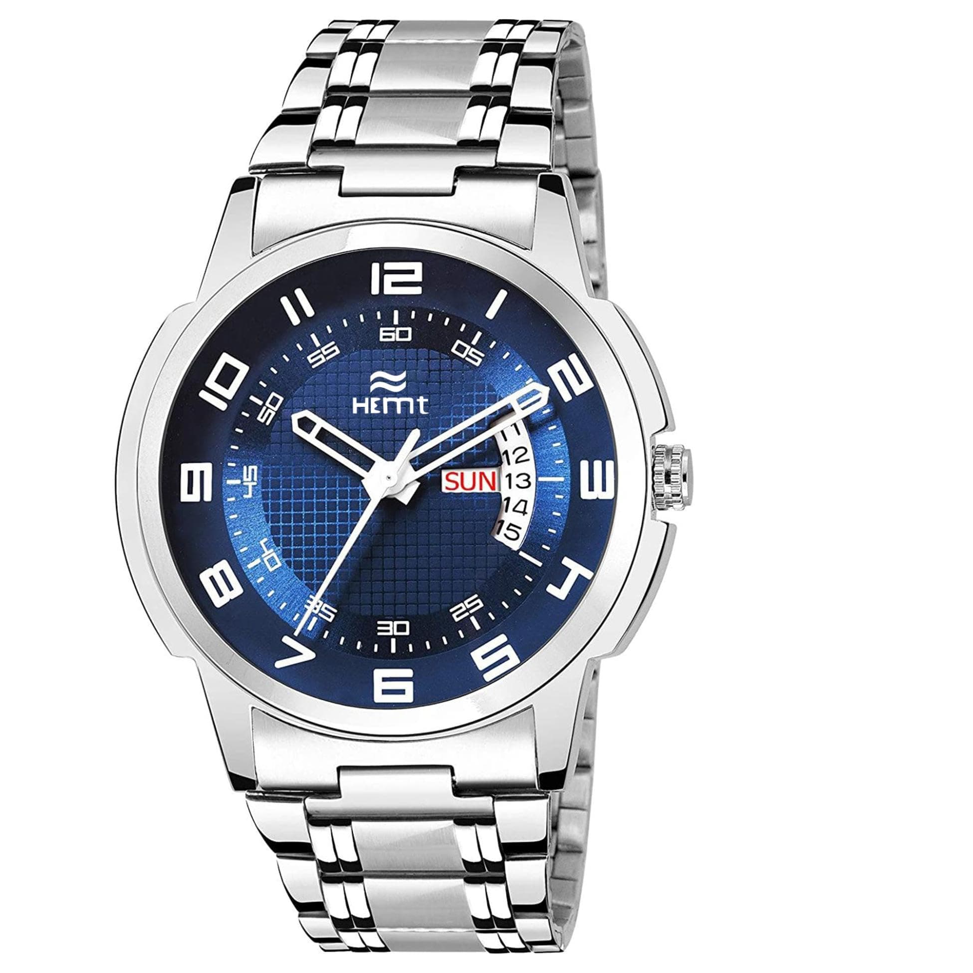 HEMTAnalog Blue Dial Men's Watch-HM-GR092-BLU-C