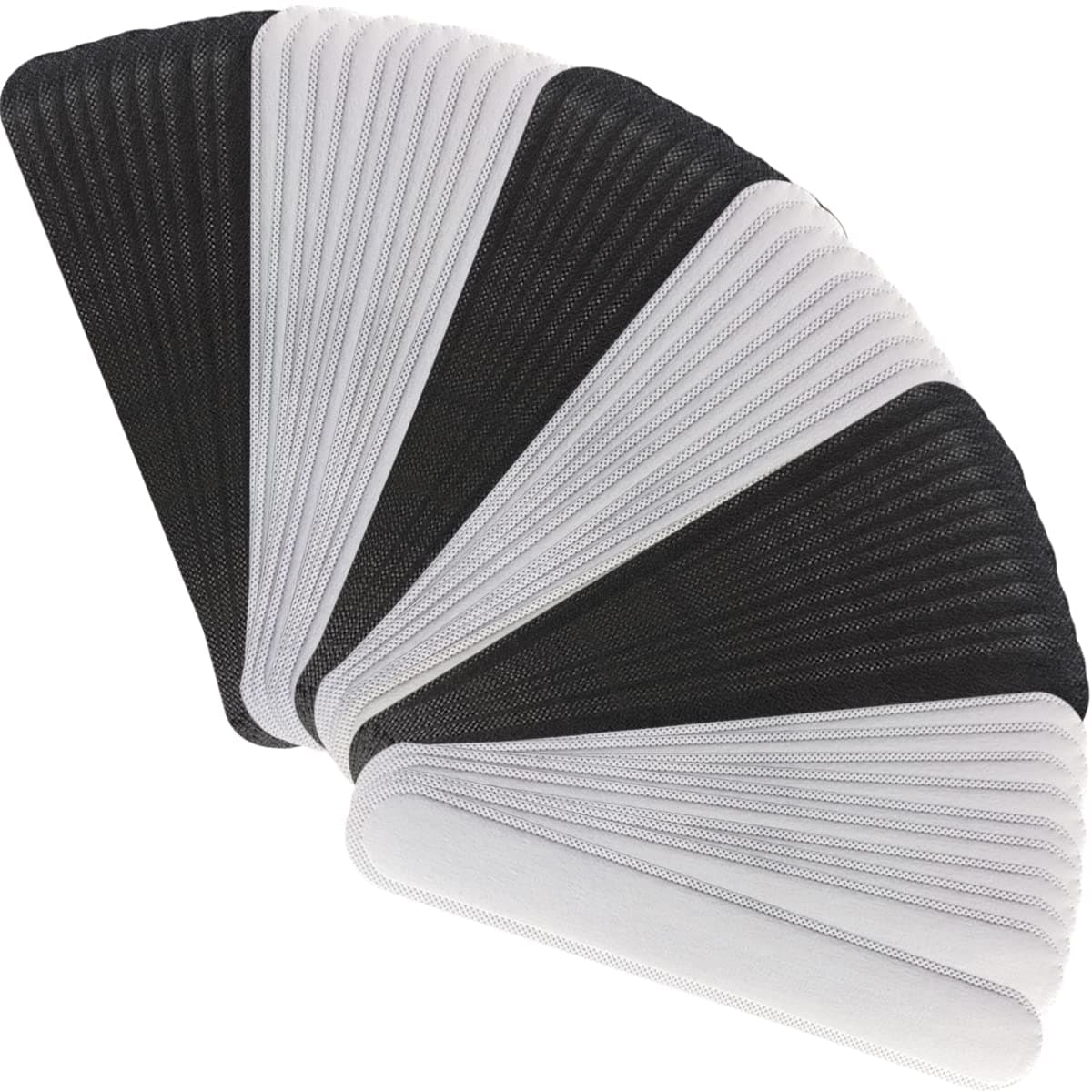 Hat Sweat Liner for Cap Absorbent Sweat Shields Pad for Hats Strips 80 Pieces Black and White for Women Men