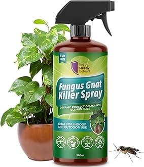 Fungus Gnat Killer Spray 200ml | Organic Protection Against Sciarid Flies | Effective for Houseplants, Seedlings | Safe for Indoor & Outdoor Use | Targets Adults & Larvae | Eco-Friendly Formula