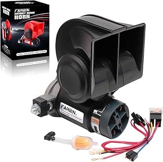24V Air Horn with Compressor 24 volt Train horn for trucks Super Loud Car Horn with Wiring Harness