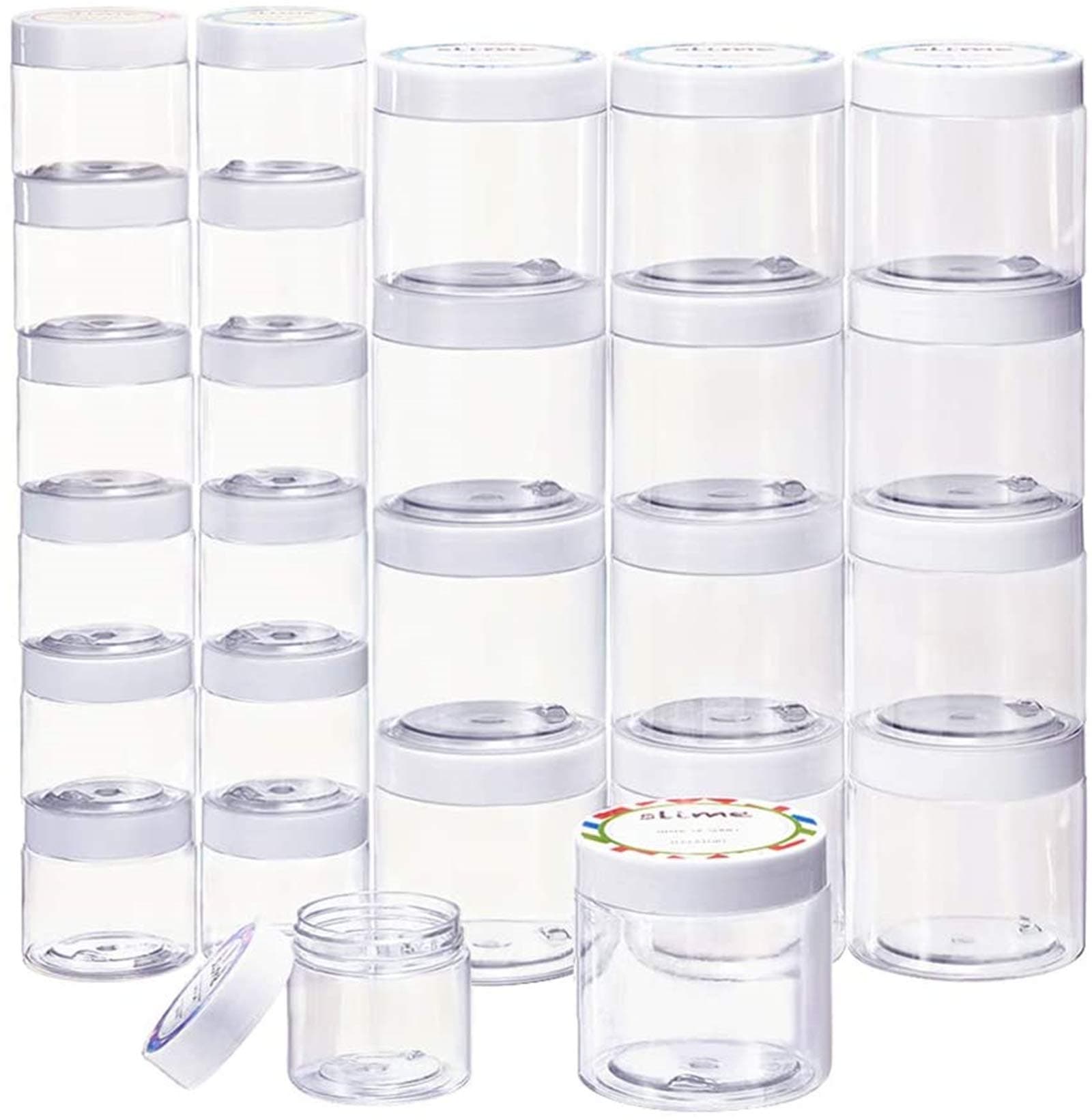 24 Pack Slime Containers with Lids