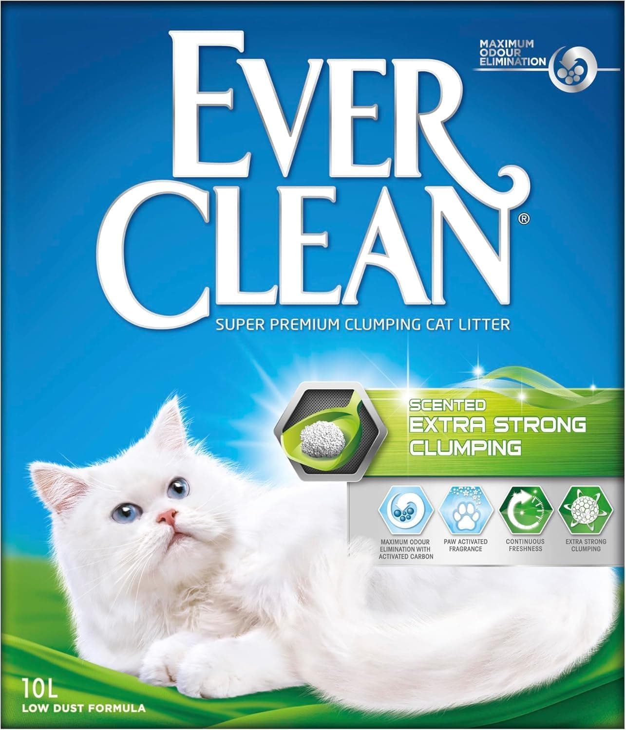 Ever Clean Clumping Cat Litter Extra Strong Clumping Cat Litter, Scented for Long-lasting freshness, 10L