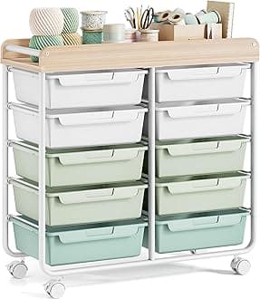 10 Drawers Cart, Green