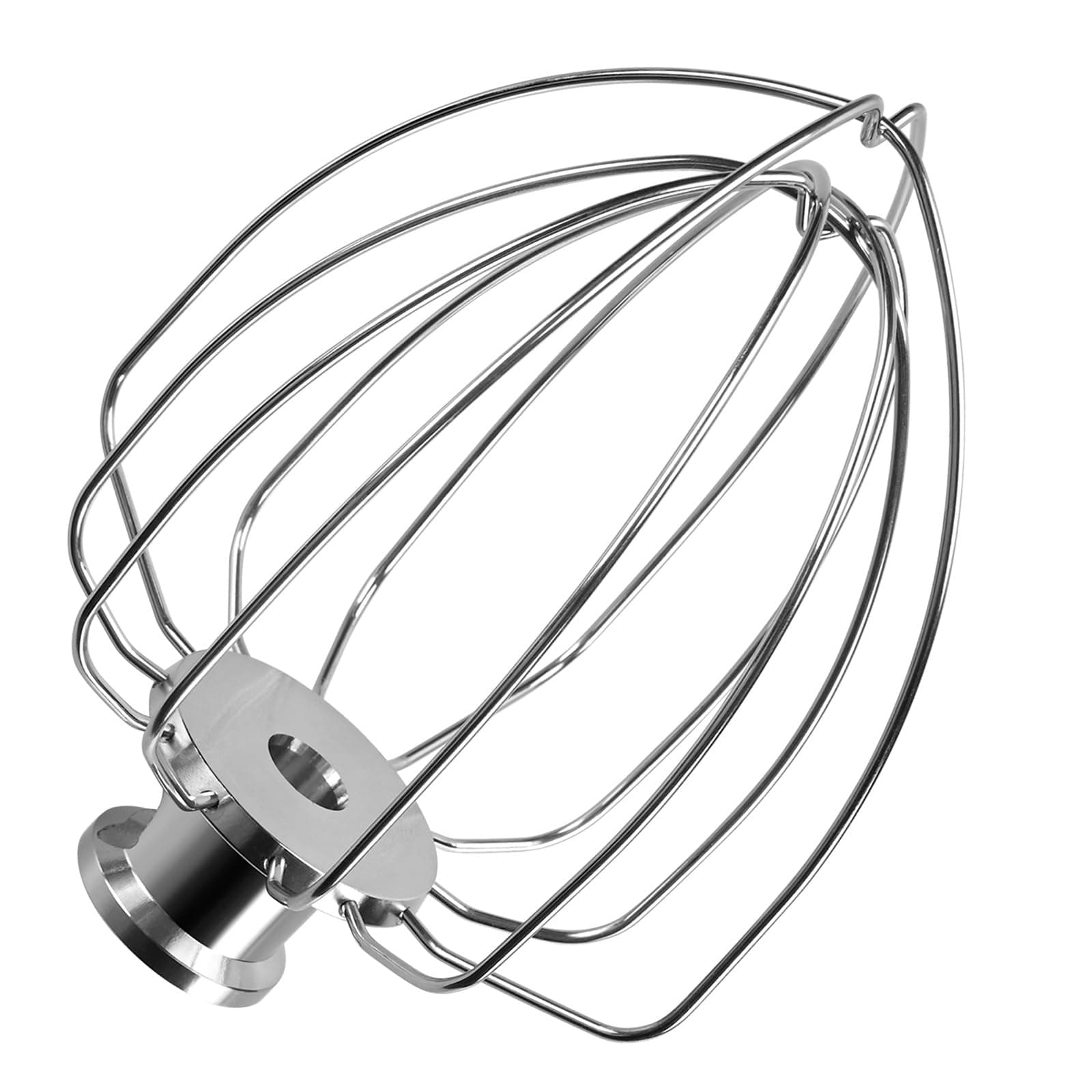 K45WW 6-Wire Whip for KitchenAid 4.5-5 Quart Tilt-Head Stand Mixers Artisan Series & Classic Series by MMOBIEL - Stainless Steel Attachment Egg Cream Stirrer - Cakes Mayonnaise Whisk - Dishwasher Safe