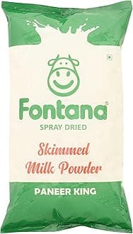 Fontana Pure & Premium Skimmed Milk Powder - Paneer King 1Kg | No Added Preservatives | Perfect for Making Paneer