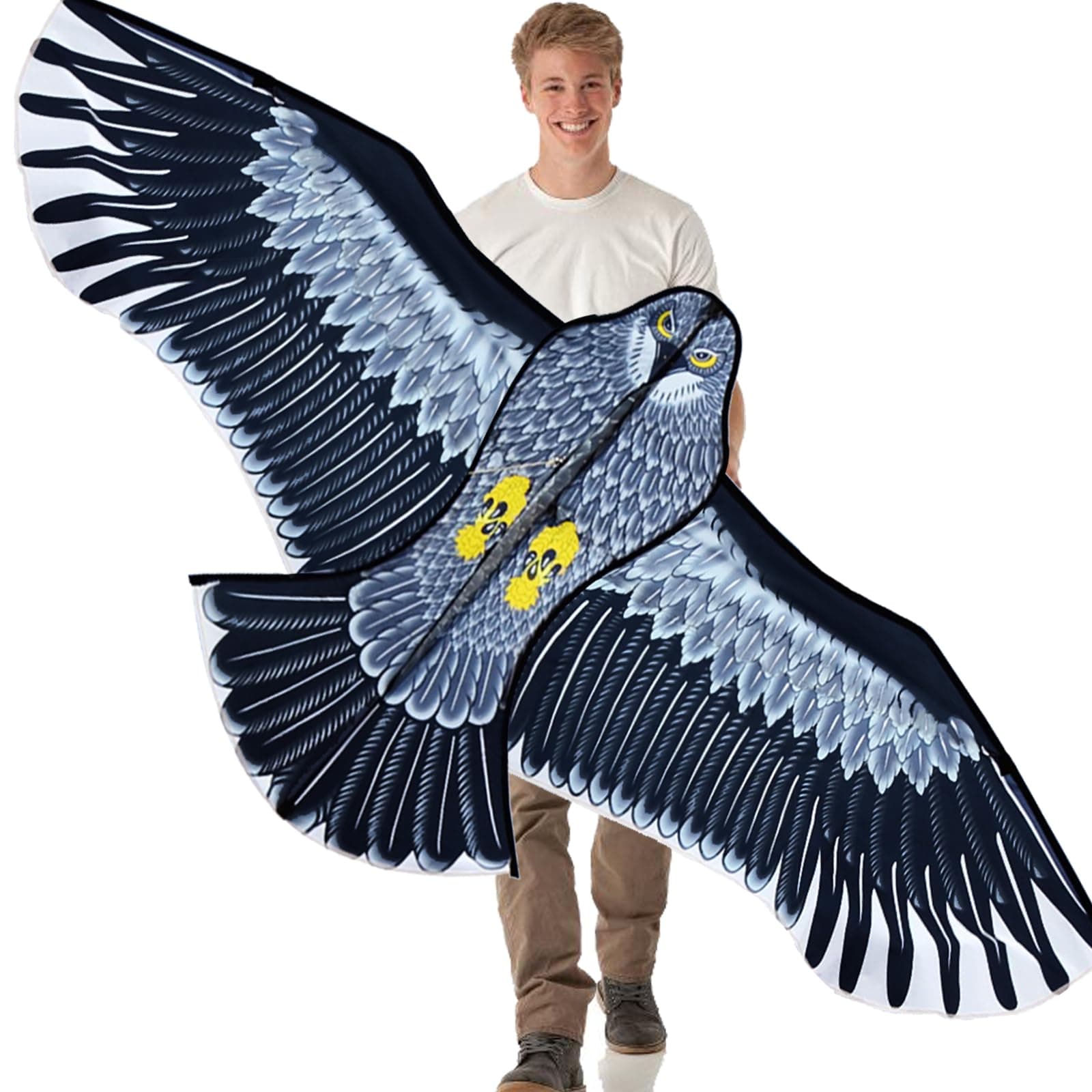 Hengda Kite-Strong Eagles!Huge beginner eagle kites for Kids and Adults.74-Inch by Hengda kite