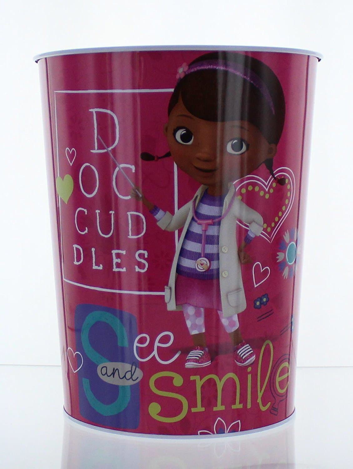 16866 Doc McStuffins Wastebasket - Garbage Can - See and Smile, Multi
