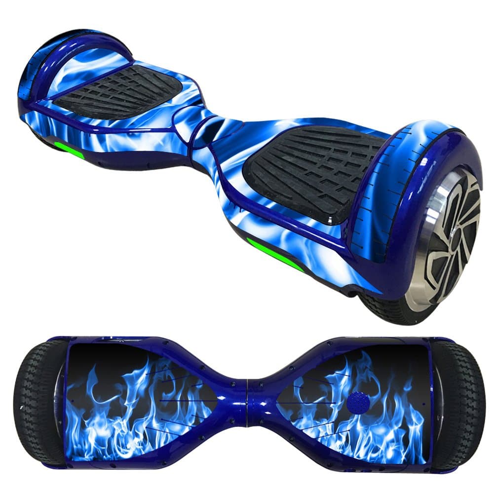 Self Balancing Scooter Sticker,Skin Compatible with Hoverboard Scooter,Hoverboard Vinyl Decal wrap Cover,Smart Hover Scooter Protective Skin Wrap,Easy to Apply and Remove (Blue)