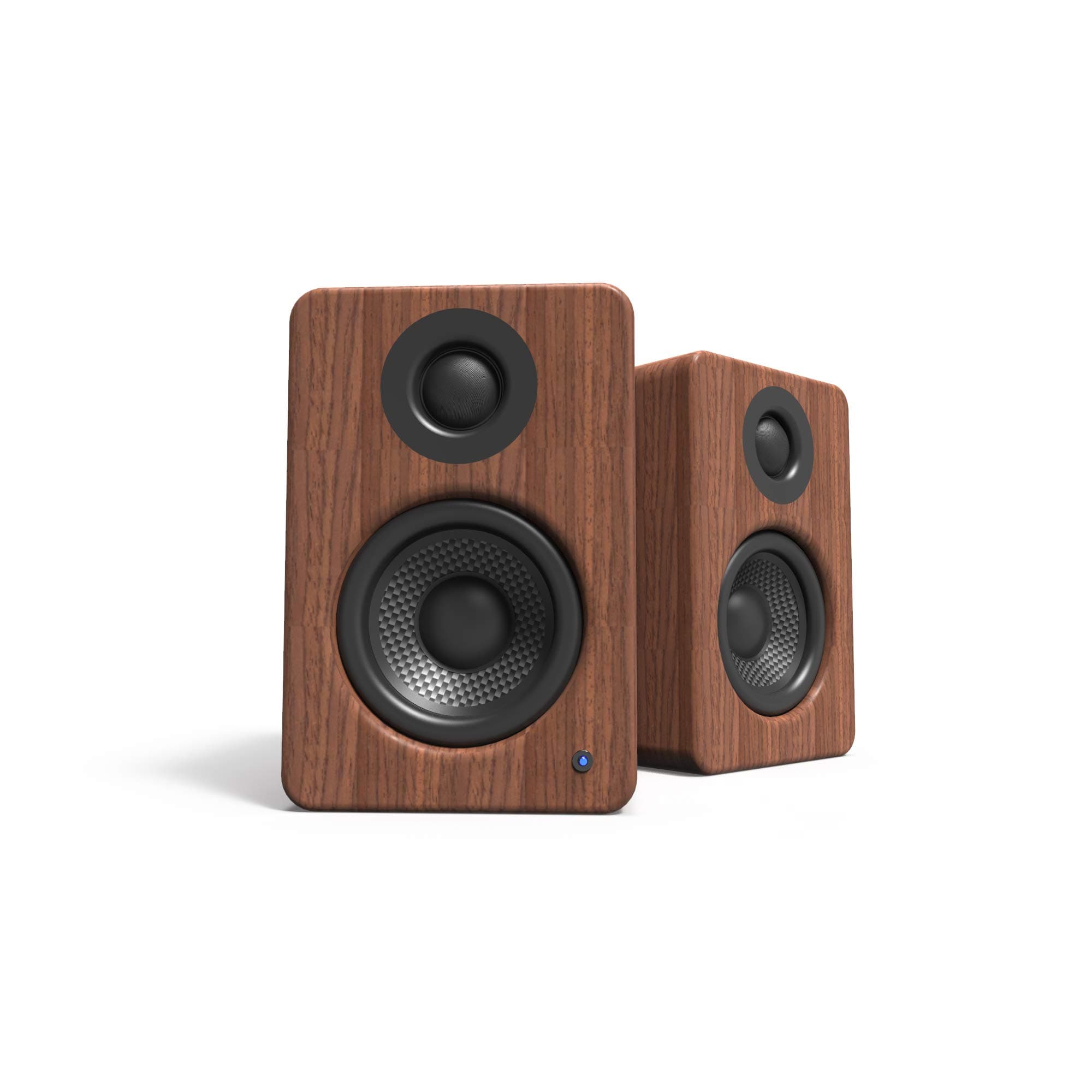 Kanto YU2WALNUT Powered Desktop Speakers - 100 Watts - Amplifier (Walnut)