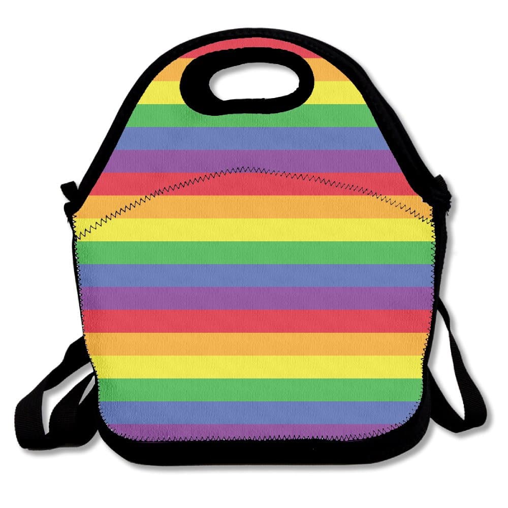 Rainbow Stripes Lunch Bag Lunch Tote