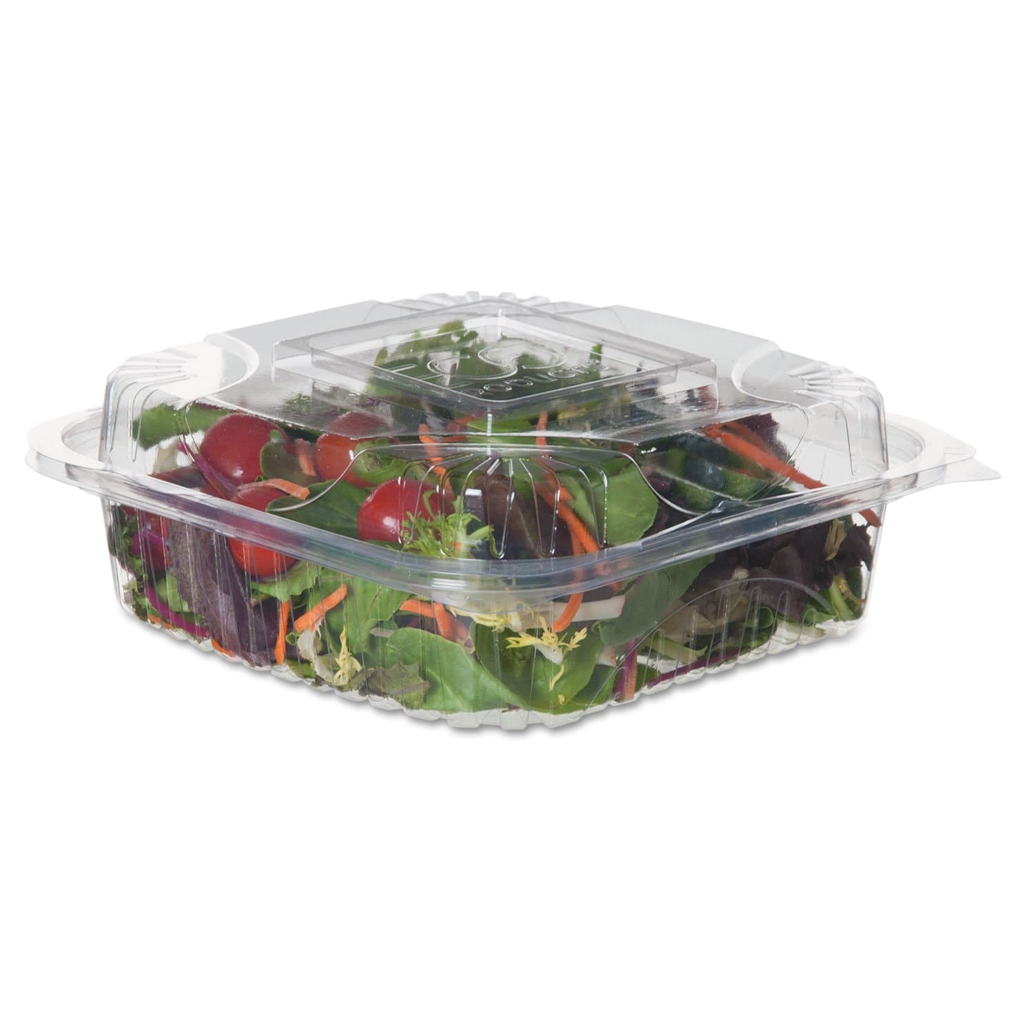 Eco-Products Compostable 8" Clear PLA Plastic Clamshell To Go Containers, Case of 160, Meal Prep Box, Take Out Box With Lid, PLA Is a Renewable Material Made from Plants, ASTM Compliant, BPI-Certified