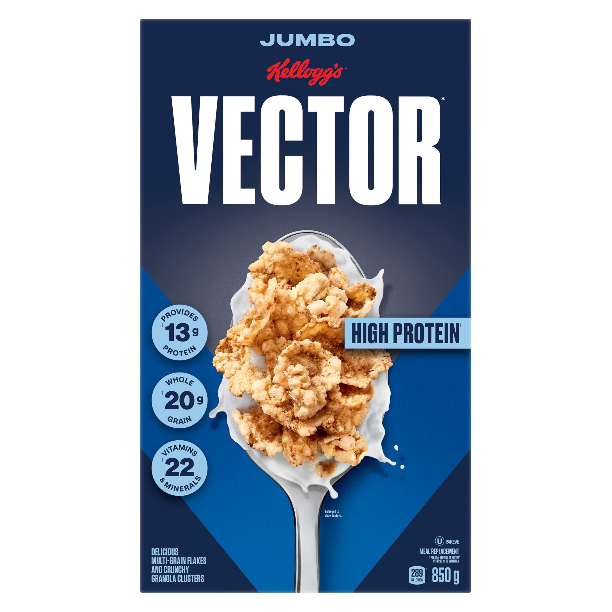 Vector Meal Replacement Cereal, Jumbo Size, 850g/30oz (Imported from Canada)