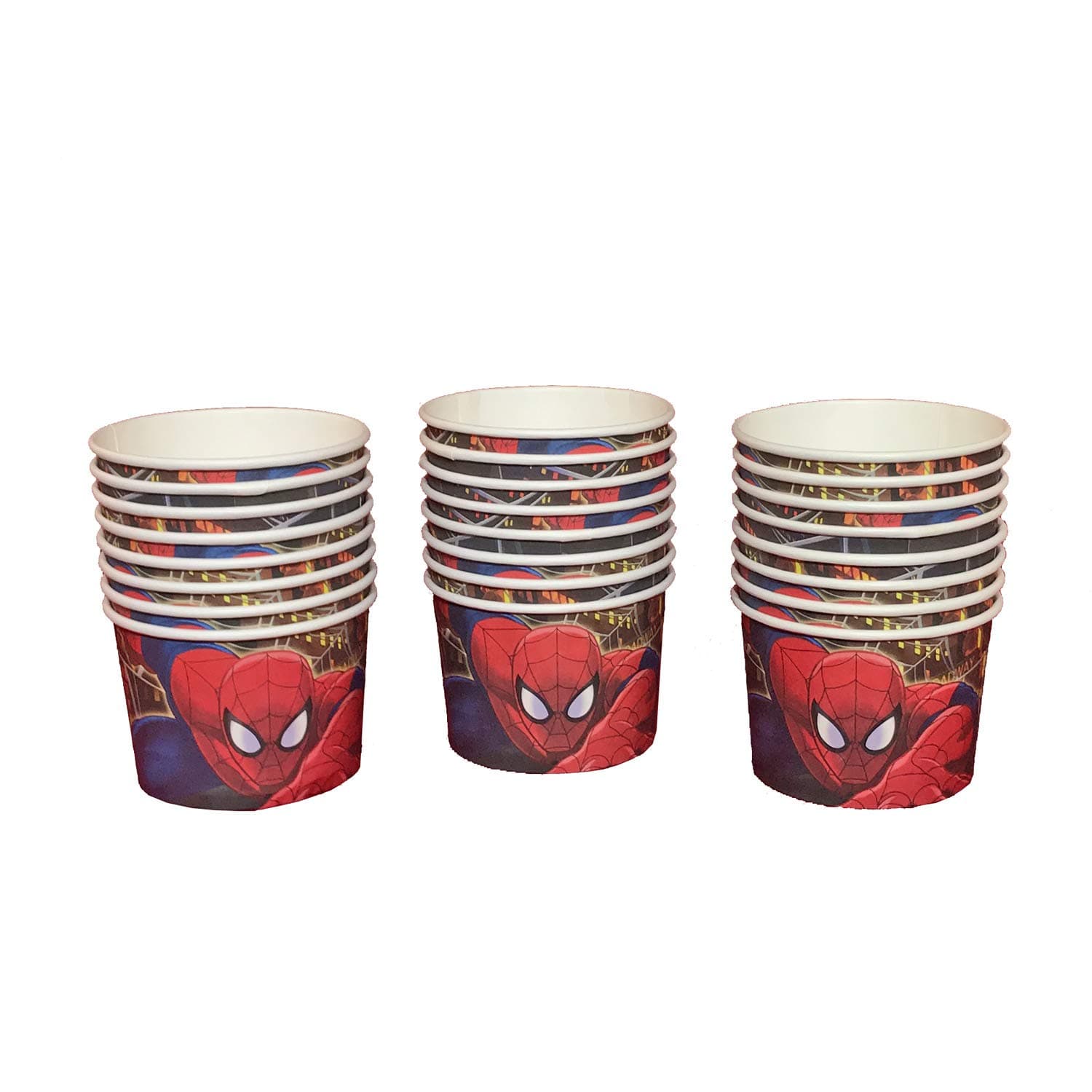 Marvel Ultimate Spider-Man Snack Holders - 24 Count - Paper Treat Cups for Ice Cream, Snacks, Dessert & More