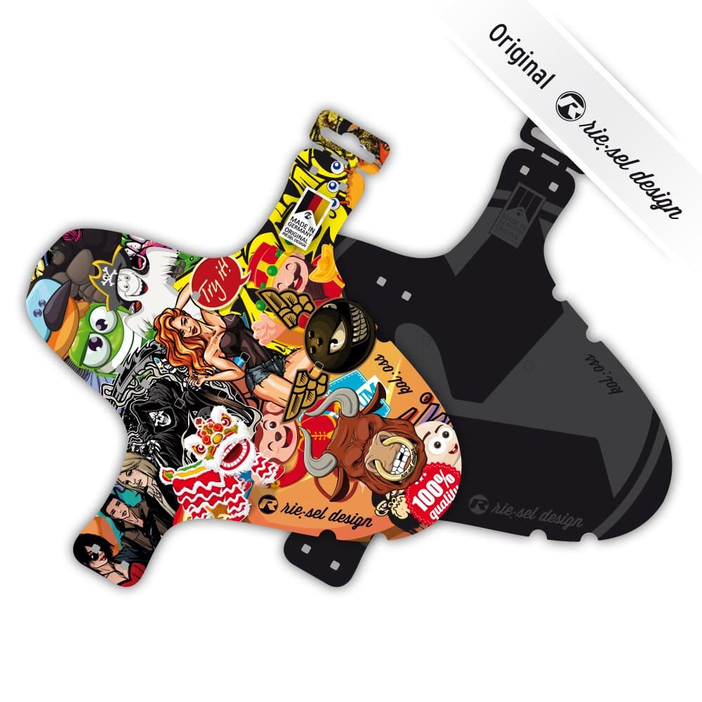 'RIE: Sel Design Long Kol: OSS Front Bicycle Fender Mudguard Suspension Fork | XC/MTB/Marathon//Free Ride DH/26/27.5/29 Inch