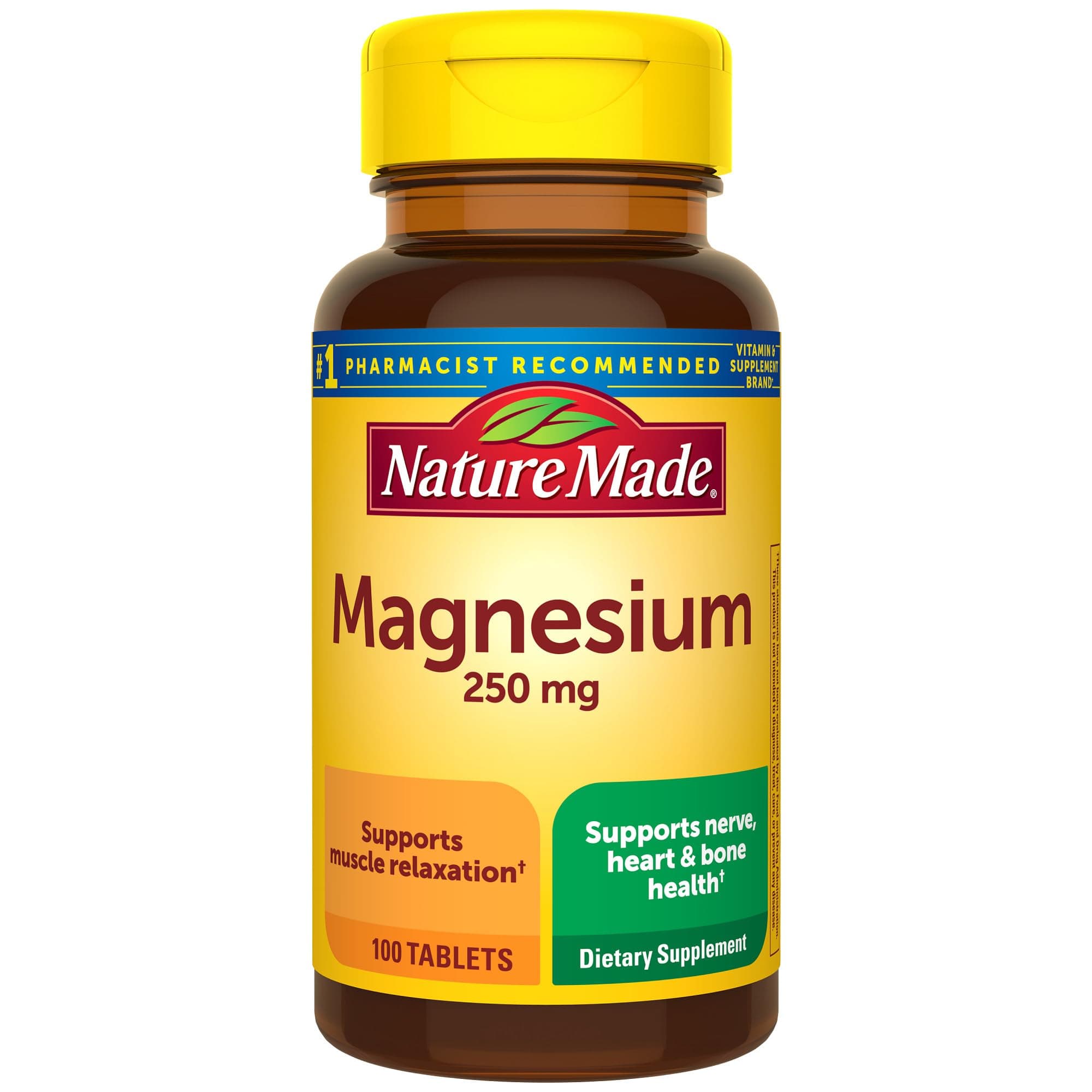 Nature Made Magnesium (Oxide) 250 mg Tablets 100 Ct
