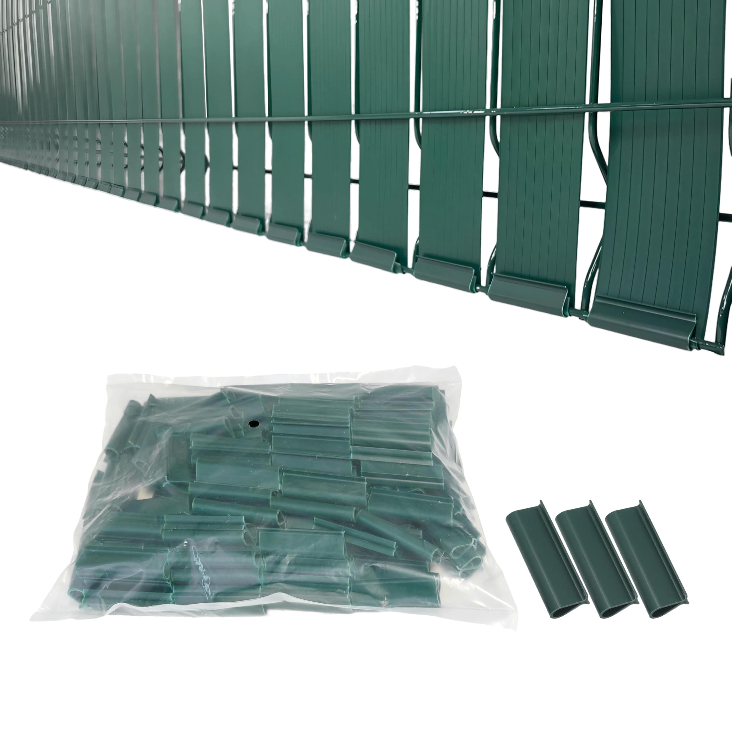 XKMT- Green Mouting Bracket For Chain Link Fence View Blocking Privacy Tape Weave