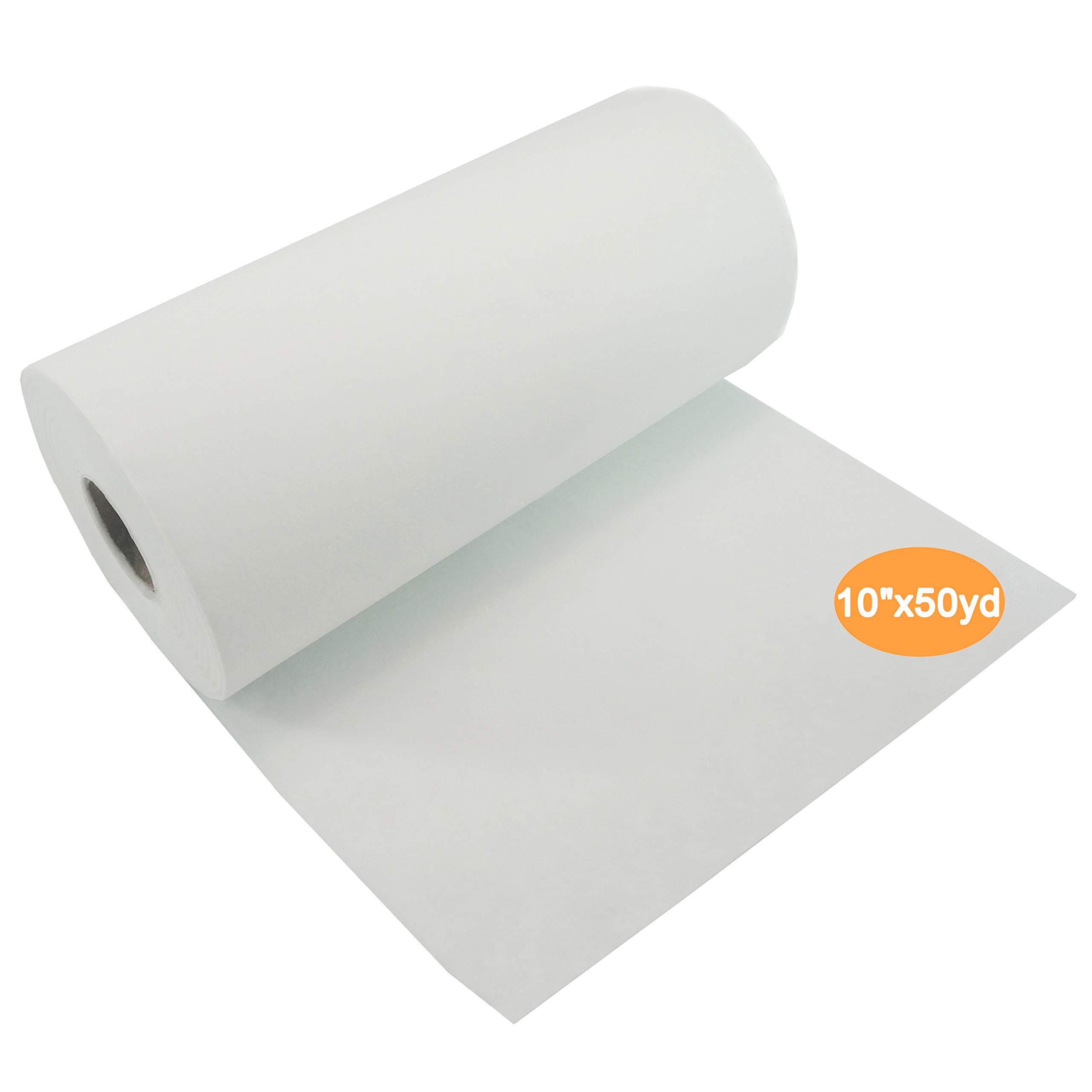 New brothread Tear Away Machine Embroidery Stabilizer Backing 10" x50 Yd (25cmx46M) roll - Medium Weight 50gm (1.8oz) - Cut into Variable Sizes - for Machine Embroidery and Hand Sewing