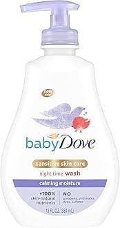 Sensitive Skin Care Baby Wash Calming Moisture For a Calming Baby Bath Wash Hypoallergenic and Tear-Free, Washes Away Bacteria 13 oz