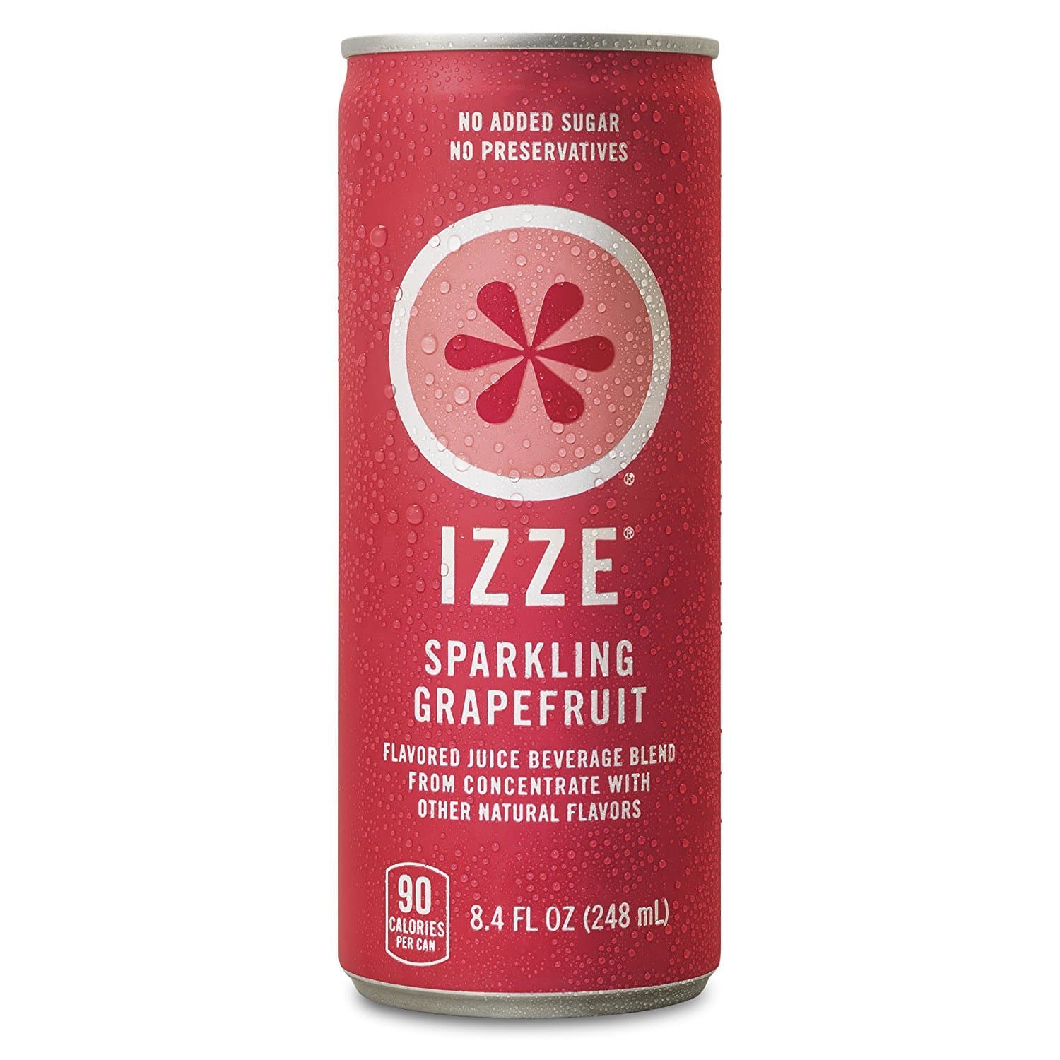 IZZE Sparkling Juice, Grapefruit, 8.4 oz Cans, 12 Count