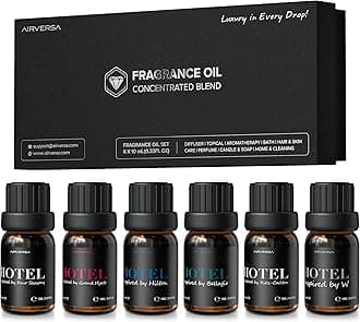 Hotel Scent Diffuser Oils, Fragrance Oils Set, 10mL | 0.34 Fl Oz x 6