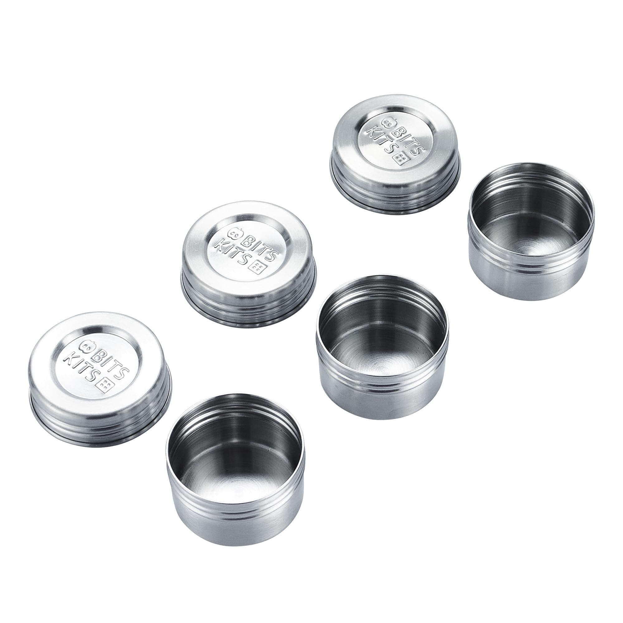 Three Condiment Cups With Lids