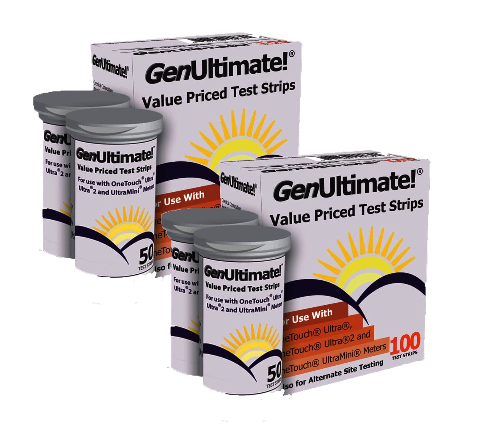 Genultimate 200 Count- 2 Boxes of 100