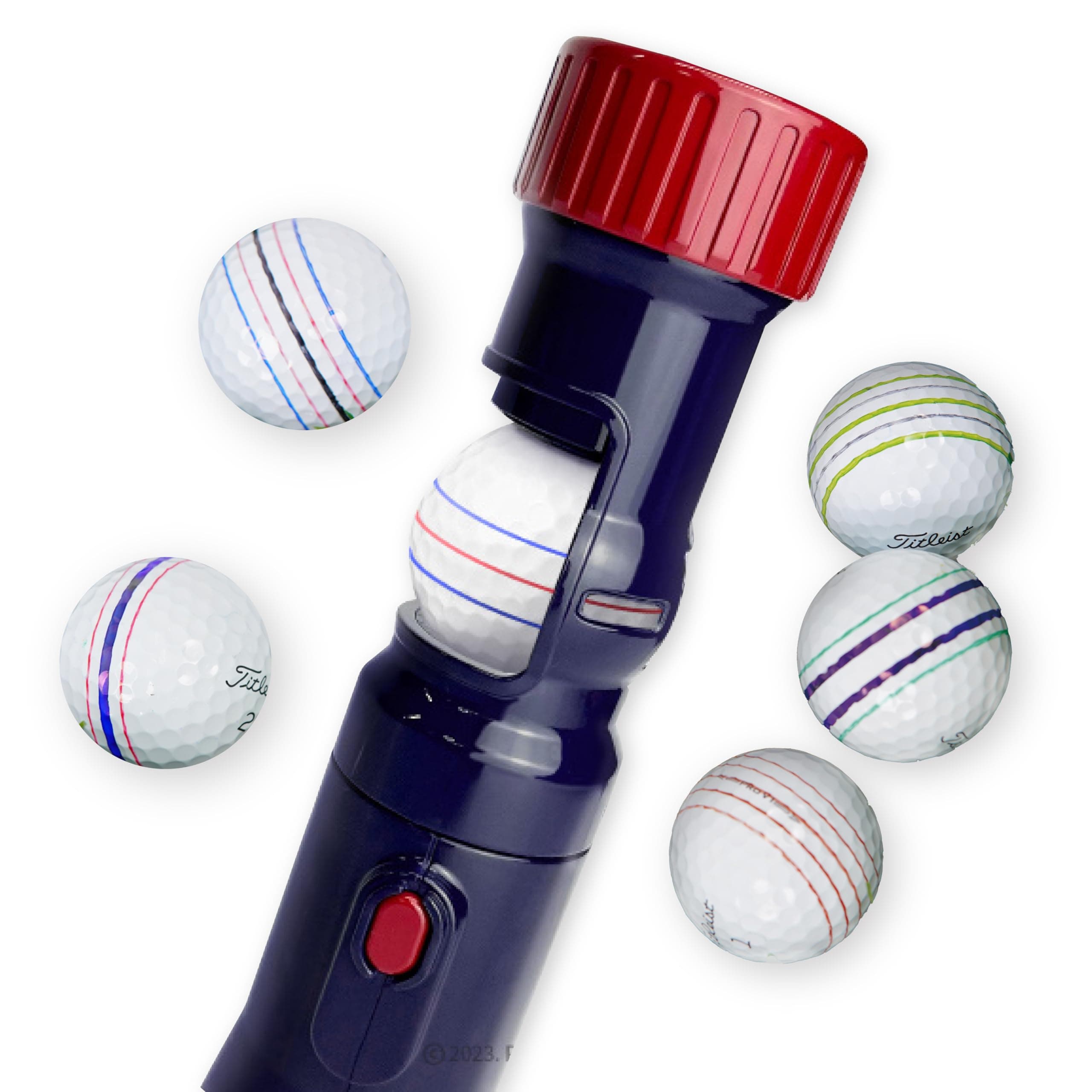 Penta AUTO Liner Golf Ball Marker Kit - 360-Degree Automatic Stencils - Men's Clearance Accessories with Line Tools and Bag - Ultimate Golfing Essentials for Precision Putting (Up to 5 Lines)