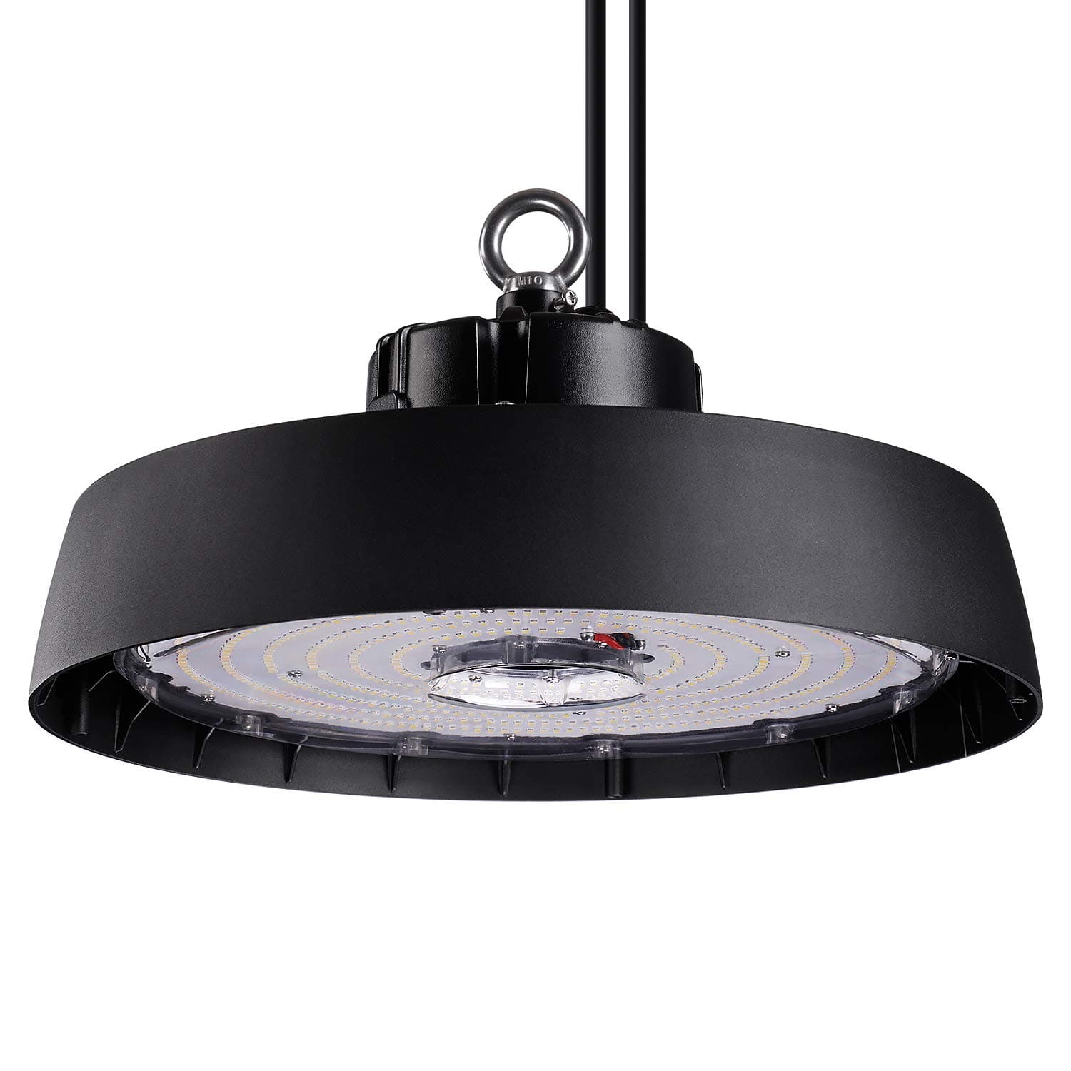 LEONLITEUFO LED High Bay Light Dimmable, 100-277V, DLC & UL Listed, Commercial High Bay LED Lights for Warehouse, Shop, Garage, Barn, Bright 5000K Daylight, 1000W MH/HPS Eqiv., 200W, 26000lm, IP65