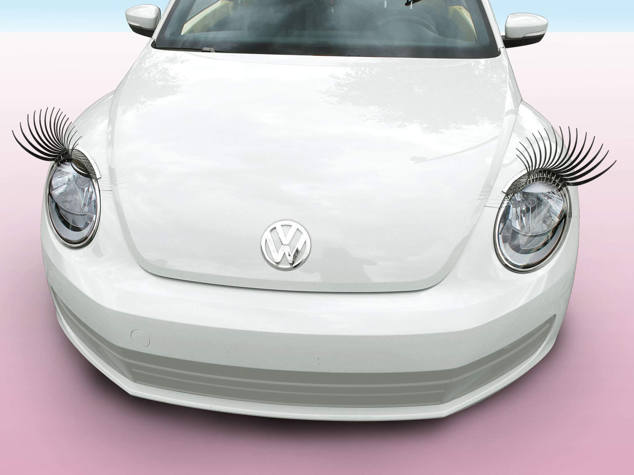 Carlashes for VW Beetle (2012-present) - Classic Black 3D Car Eyelashes