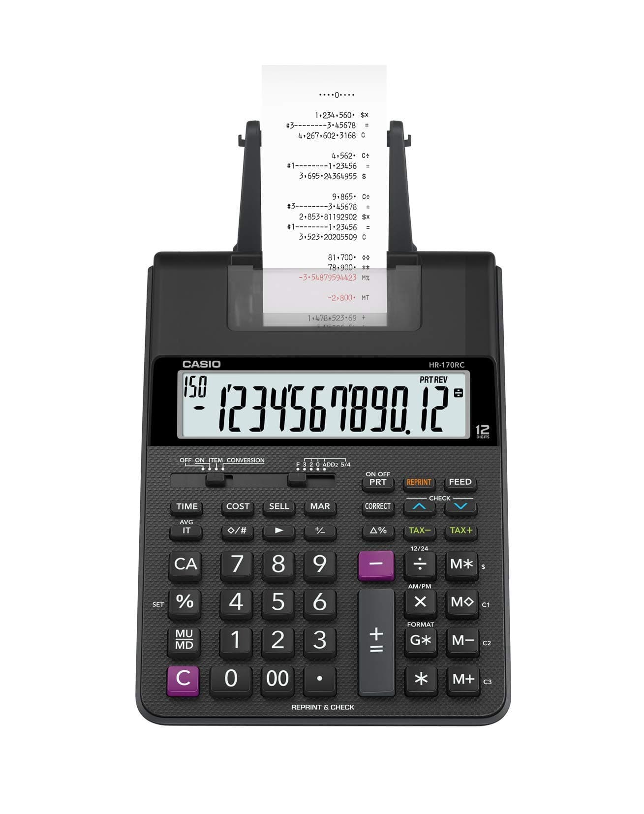 HR-170RC PLUS Mini-Desktop Printing Calculator