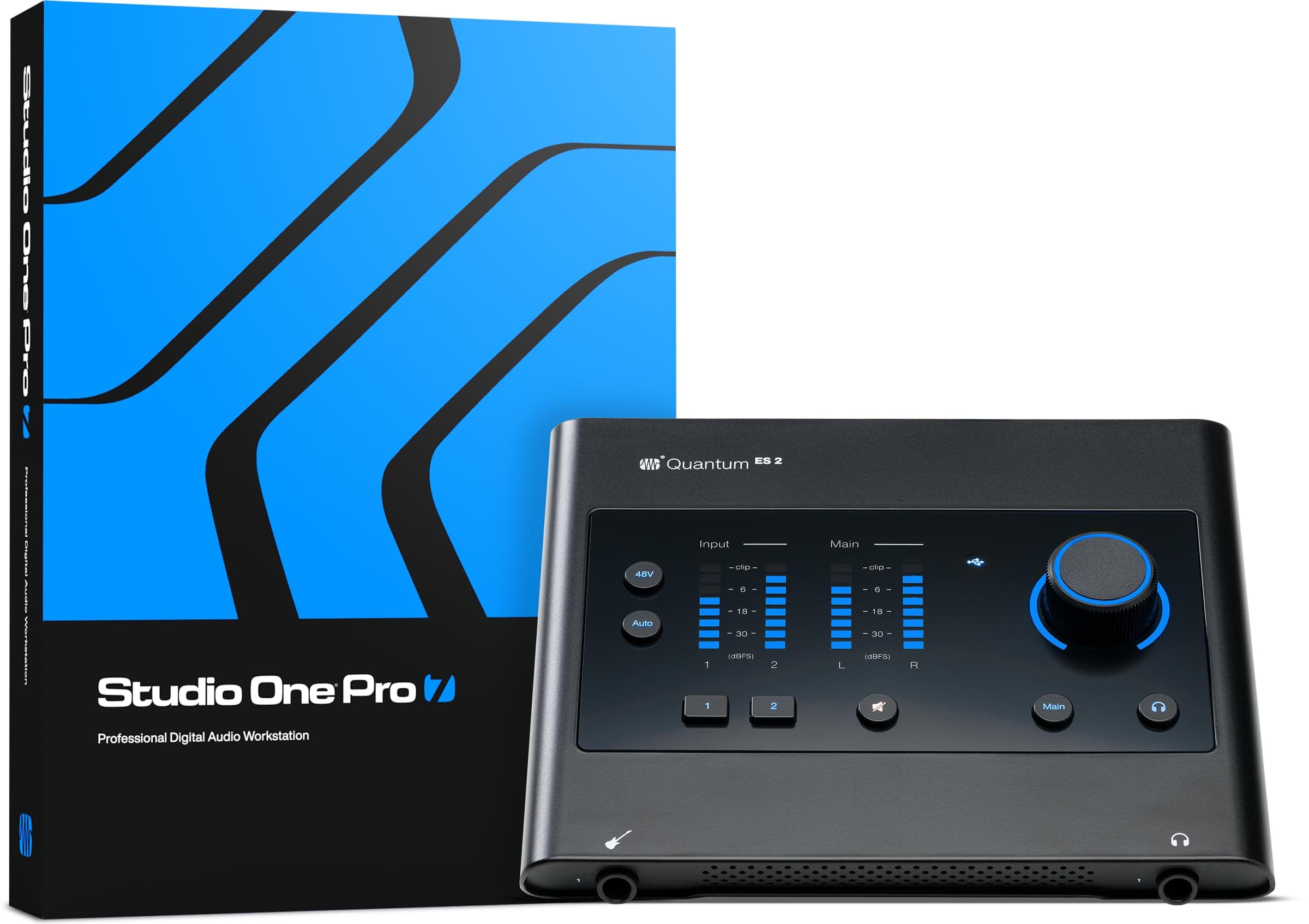 Quantum ES 2 2 x 2, 24-bit / 192 kHz USB-C Audio Interface With 6-Month Studio One+ Membership Included