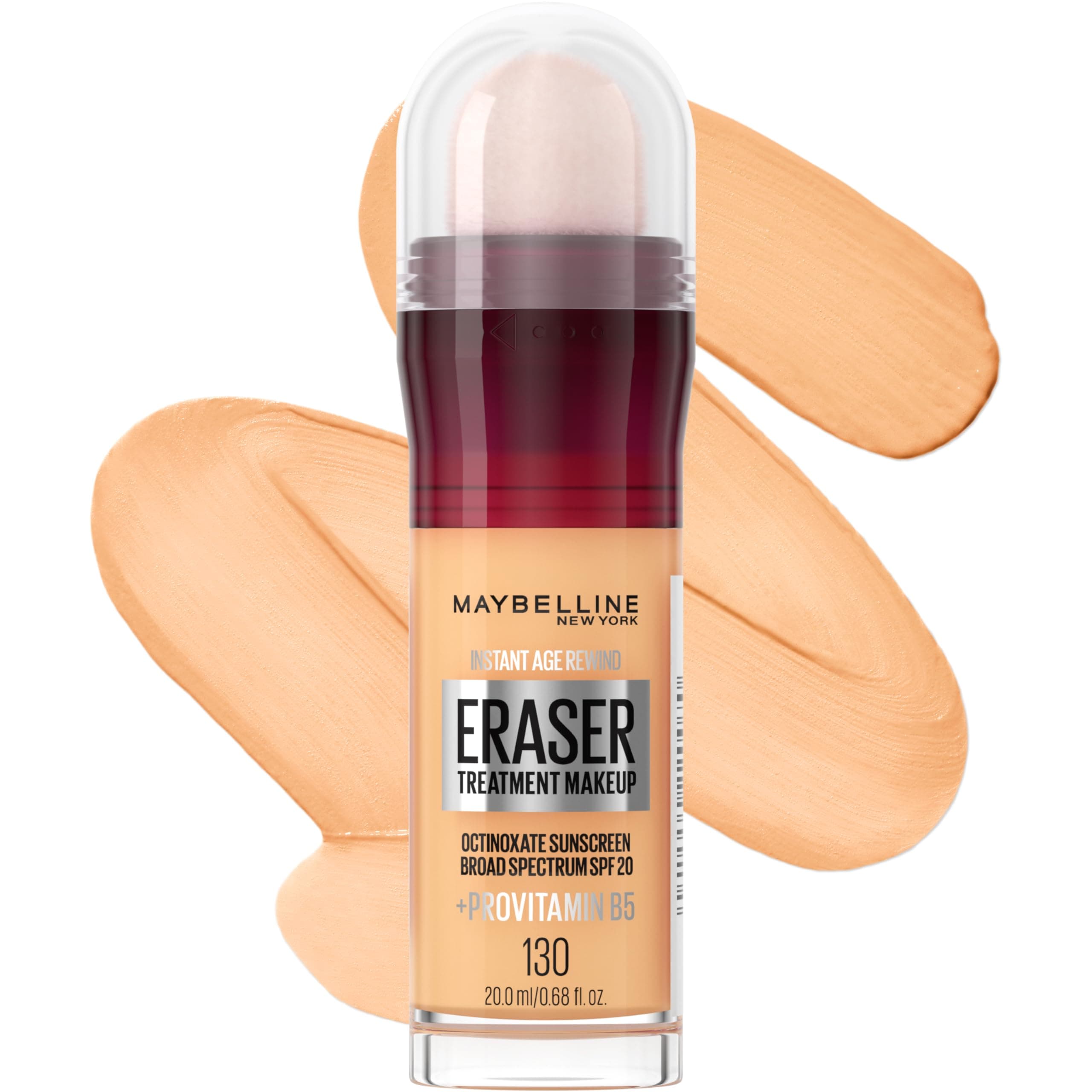 Instant Age Rewind Eraser Foundation with SPF 20 and Moisturizing ProVitamin B5, 130, 1 Count (Packaging May Vary)