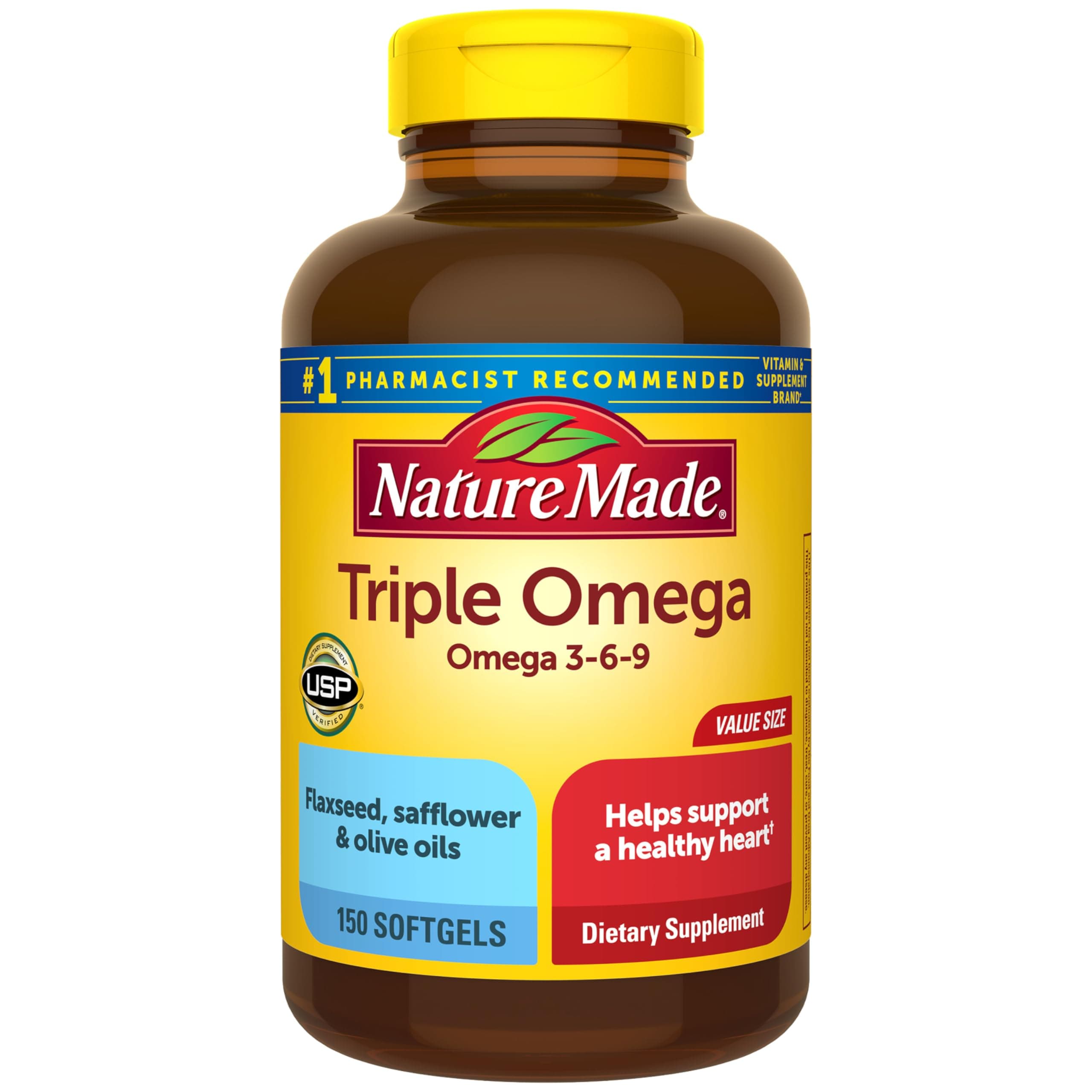Nature Made Triple Omega 3-6-9, 150 Softgels