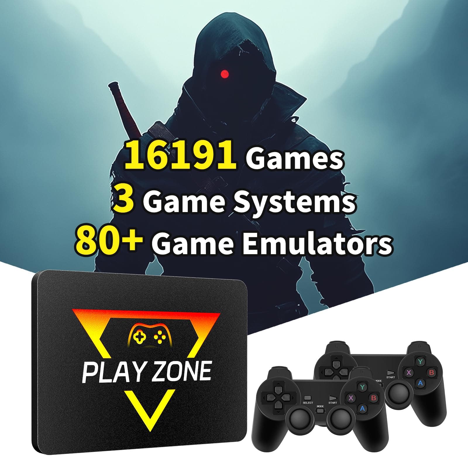 Game Console Hdd With 3 Systems, Video Built In 16191 Games, Emulator Has 80+ Emulators, Ssd For Pc (Playzone-706-2)