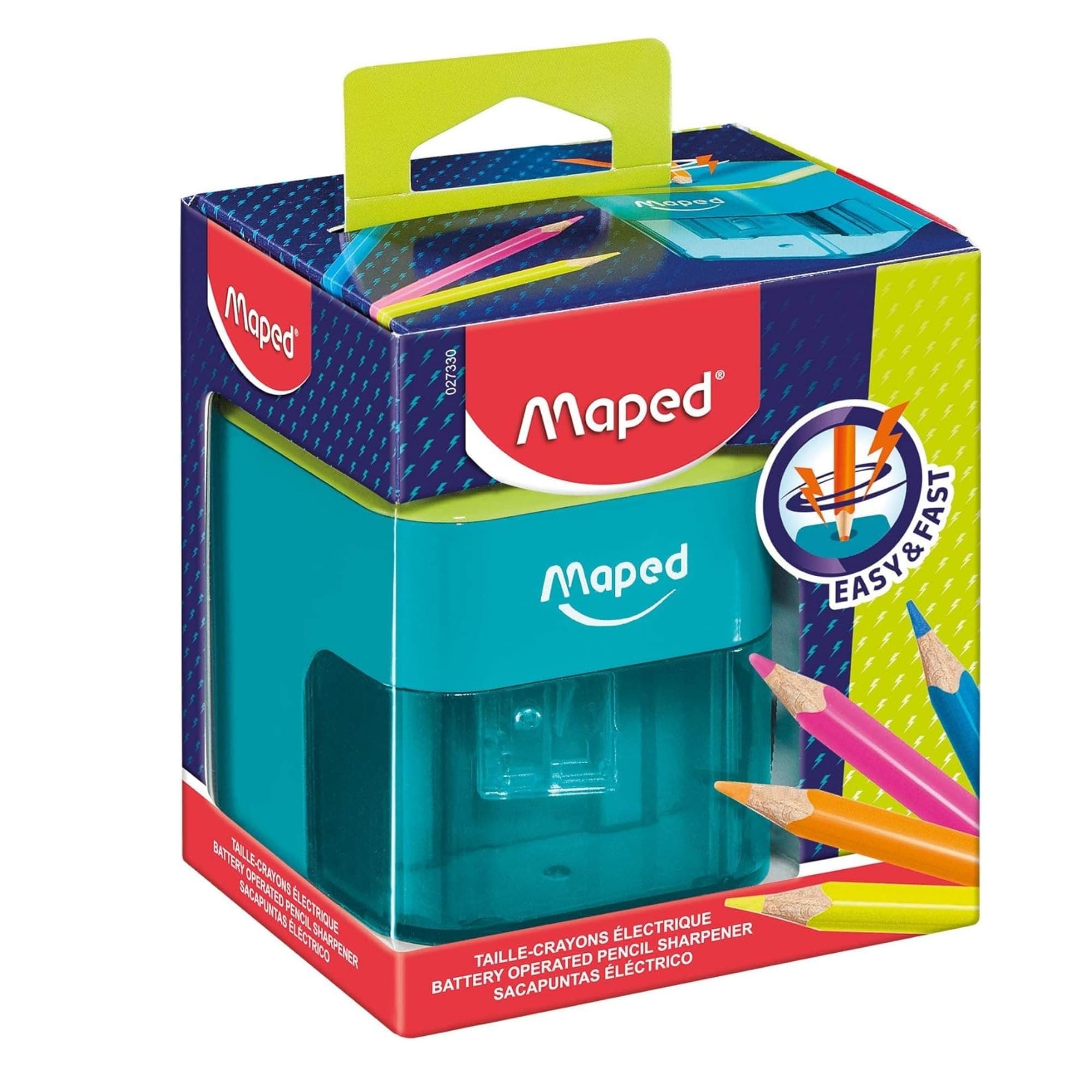 Maped Battery Electric Pencil Sharpener, 27330, Blue