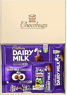 Chocohugs Chocolate Gift Hamper Box | Filled with Assortment of Dairy Milk Selections | Box of Chocolates | Sweet Treat Gift Box | Assorted Dairy Milk Chocolate Selection Box Gift Hamper