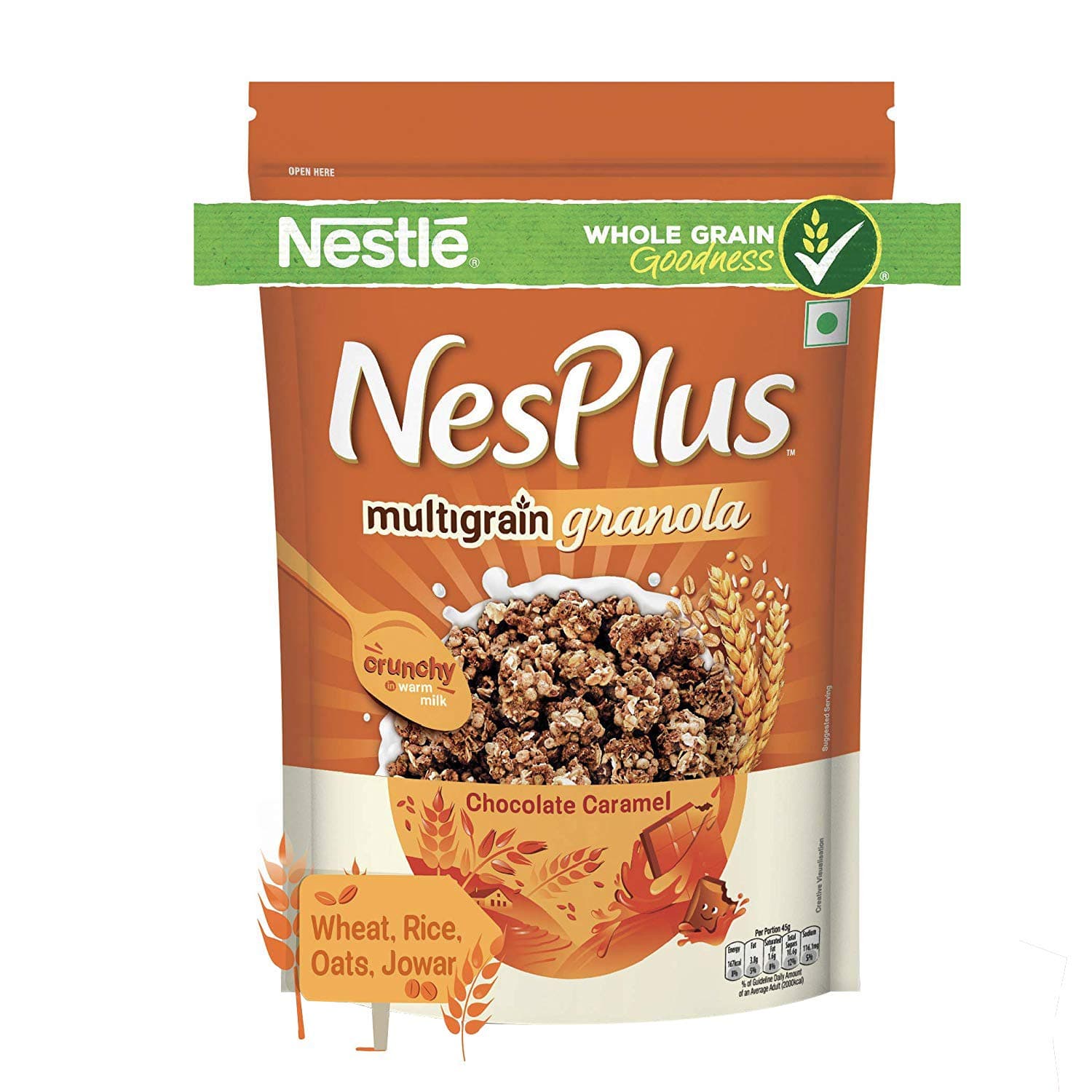 NesPlus Multigrain Granola, Chocolate Caramel, 215 g