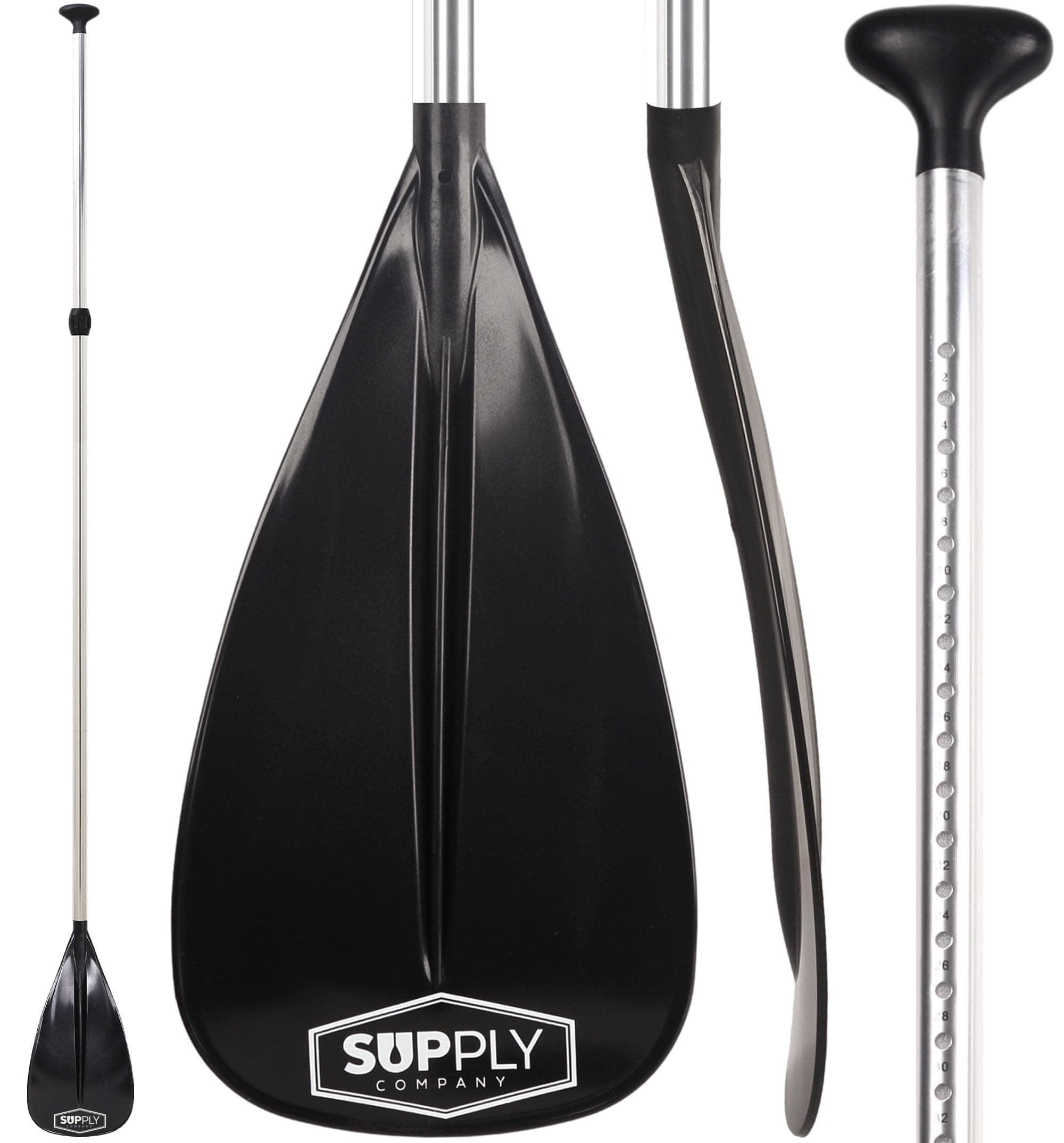SUP SupplySUP Paddle - 3 Piece Paddle Board Paddle - Adjustable Stand-up Paddles - Aluminum Floating Paddle Board Paddle - Lightweight, Durable & Packable for Travel