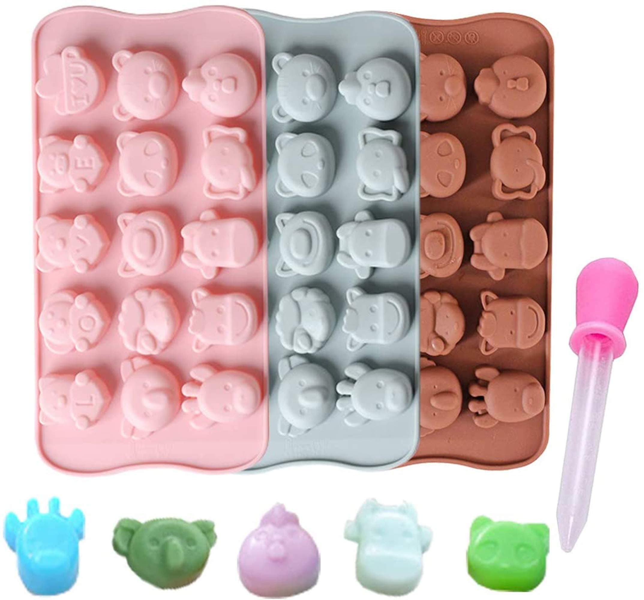Candy Molds Ice Cube Trays Chocolate Molds, Silicone Molds for Making Ice