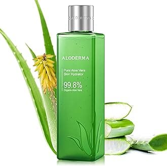 Aloderma Fresh Organic Aloe Vera Vitality Juice Skin Hydrator (240ml, 8.1 oz)