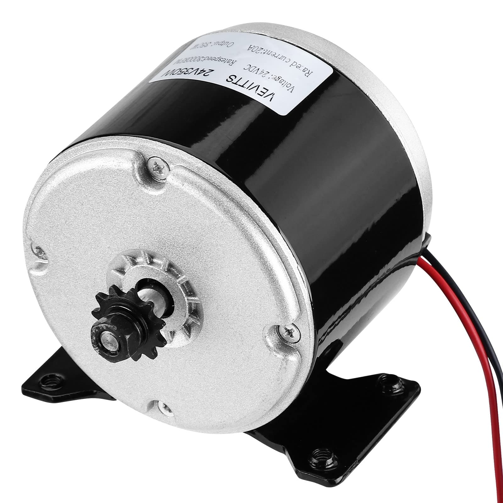 Small Brushed Permanent Magnet Electric Motor for E Scooter Drive Speed Control 24V 350W 3000RPM