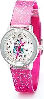 KiddusGirl Watch. with Glitter. Kids Watch for Girls. with Exercises to Learn The Time. Watches for Girls. Easy to Read. Sparkly. from 4+ Years.ClimatePartner certified