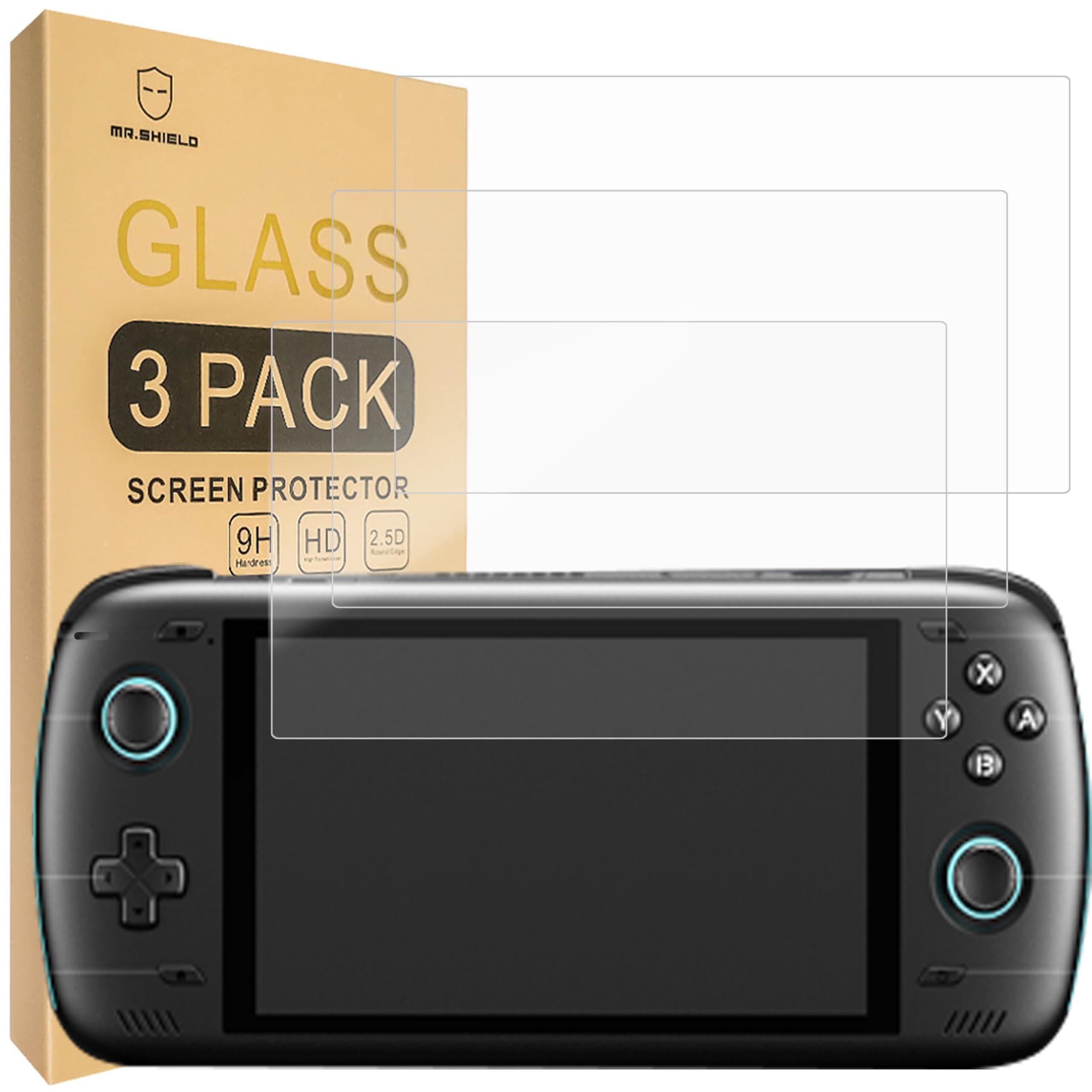 [3-Pack] Screen Protector For AYN Odin 2 / Odin2 [Tempered Glass] [Japan Glass with 9H Hardness] Screen Protector