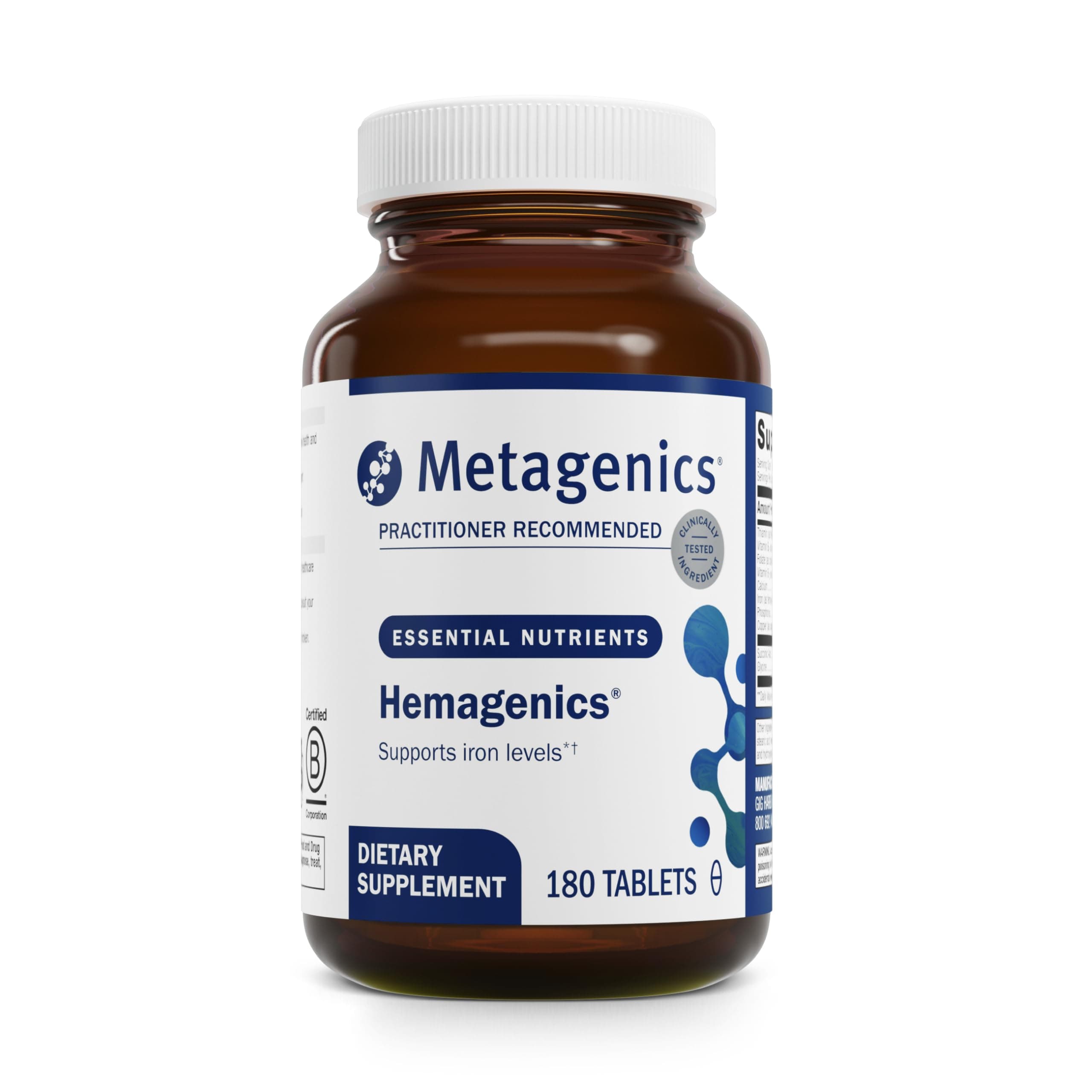 Metagenics - Hemagenics, 180 Count
