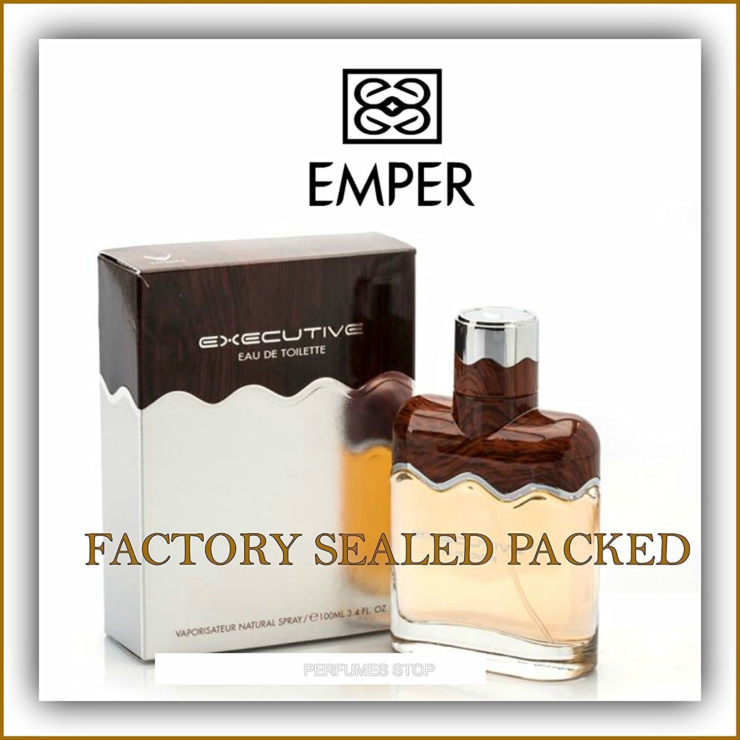 Executive By Emper Eau De Toilette for Men 3.4 Oz Nib ''New in Sealed Box''