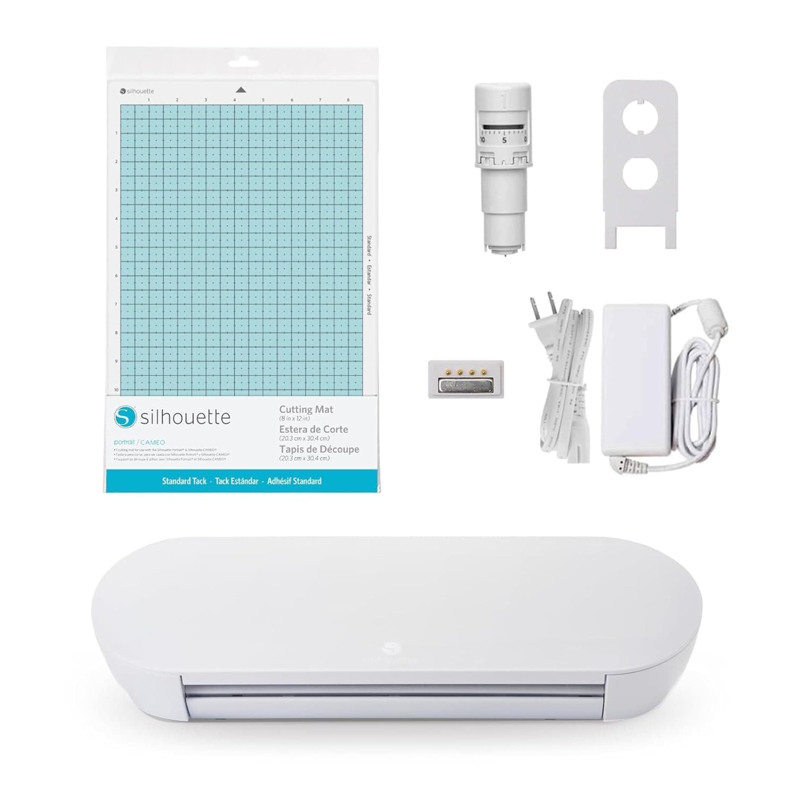 Portrait 4-9 inch Vinyl Cutting Machine with Studio Software, PixScan, Electric Tool and ES Mat Compatible, SNA and IPT Enabled, 50 db